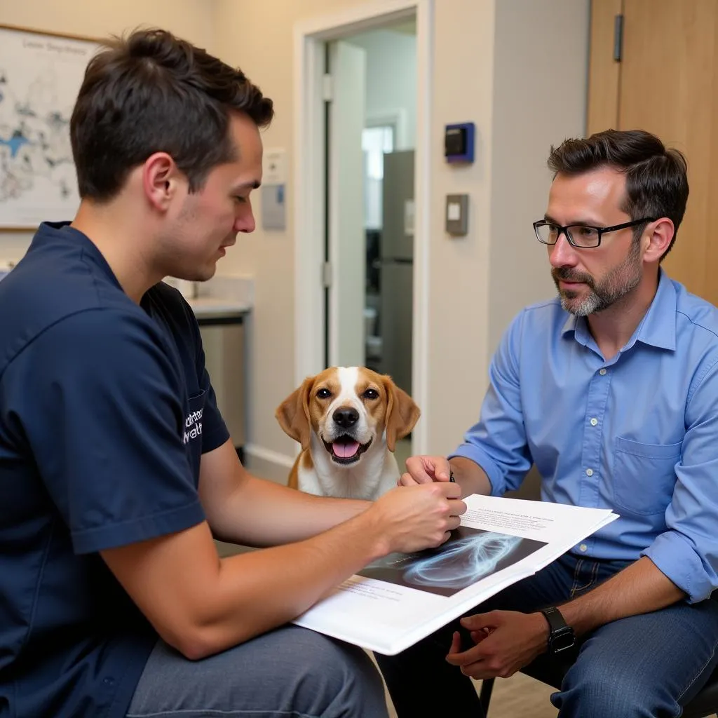 Veterinarian and Owner Discussing Treatment Options in Oviedo