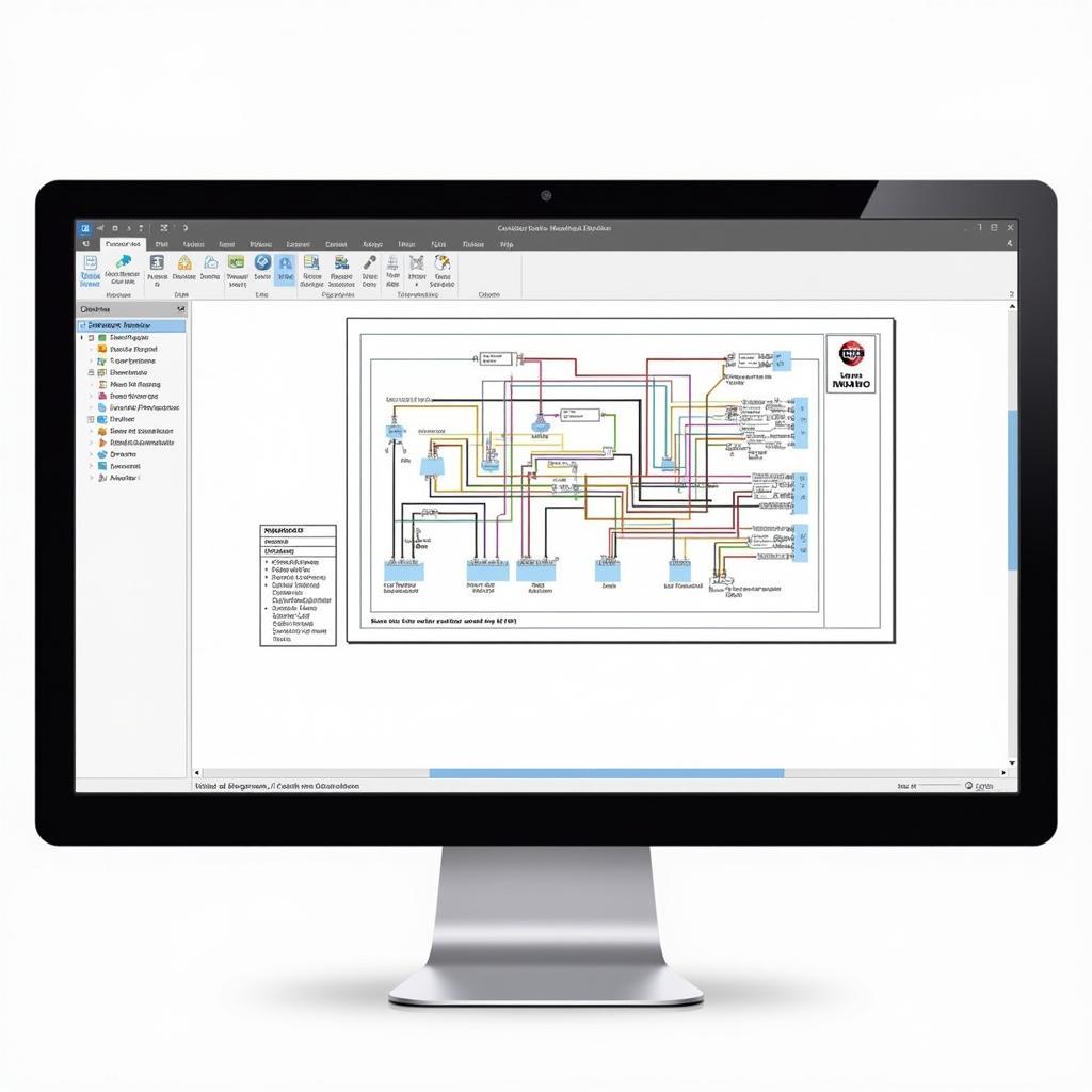 VIDA Scan Tool Displaying Wiring Diagram