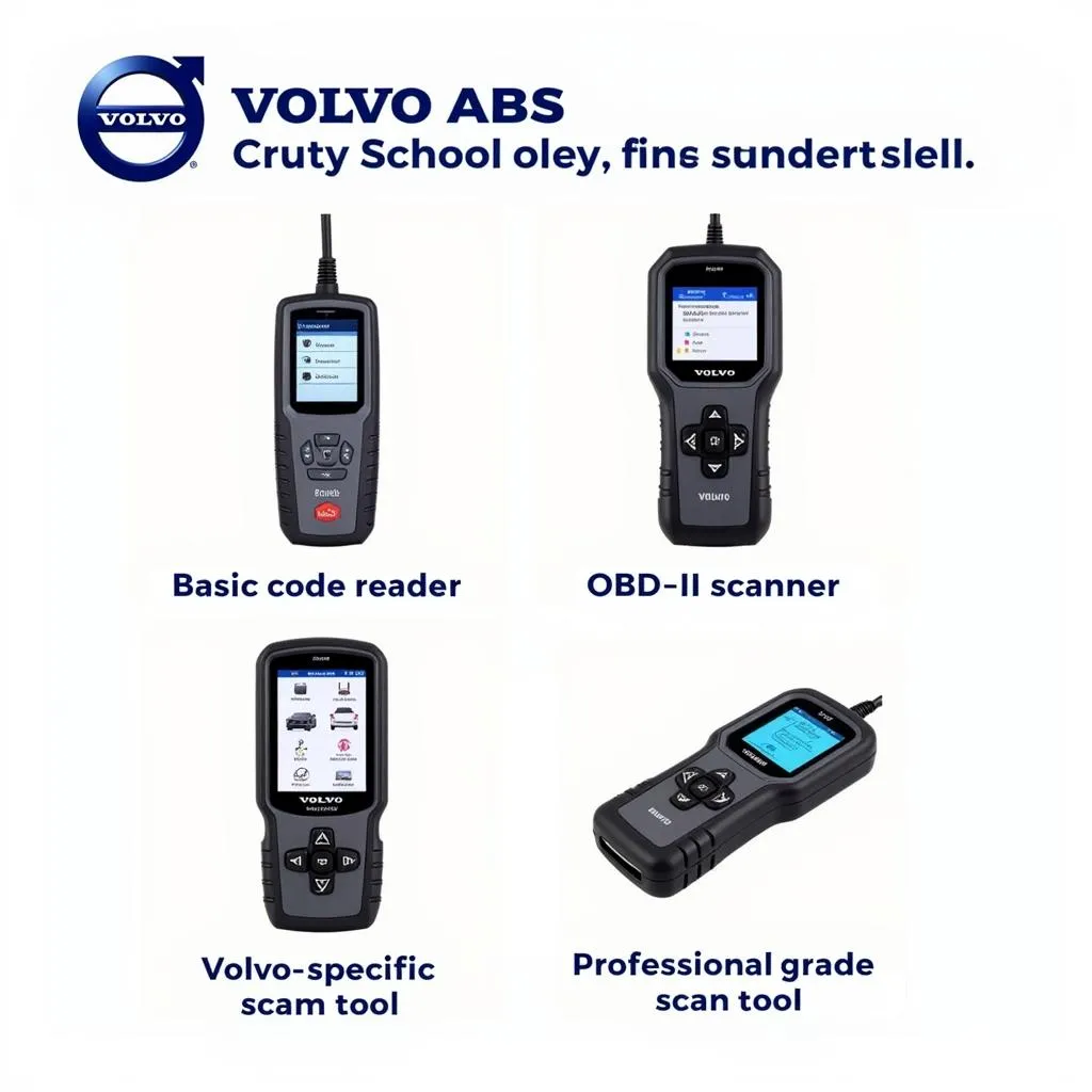 Volvo ABS Scan Tool Types: Basic, OBD-II, Volvo-Specific, Professional