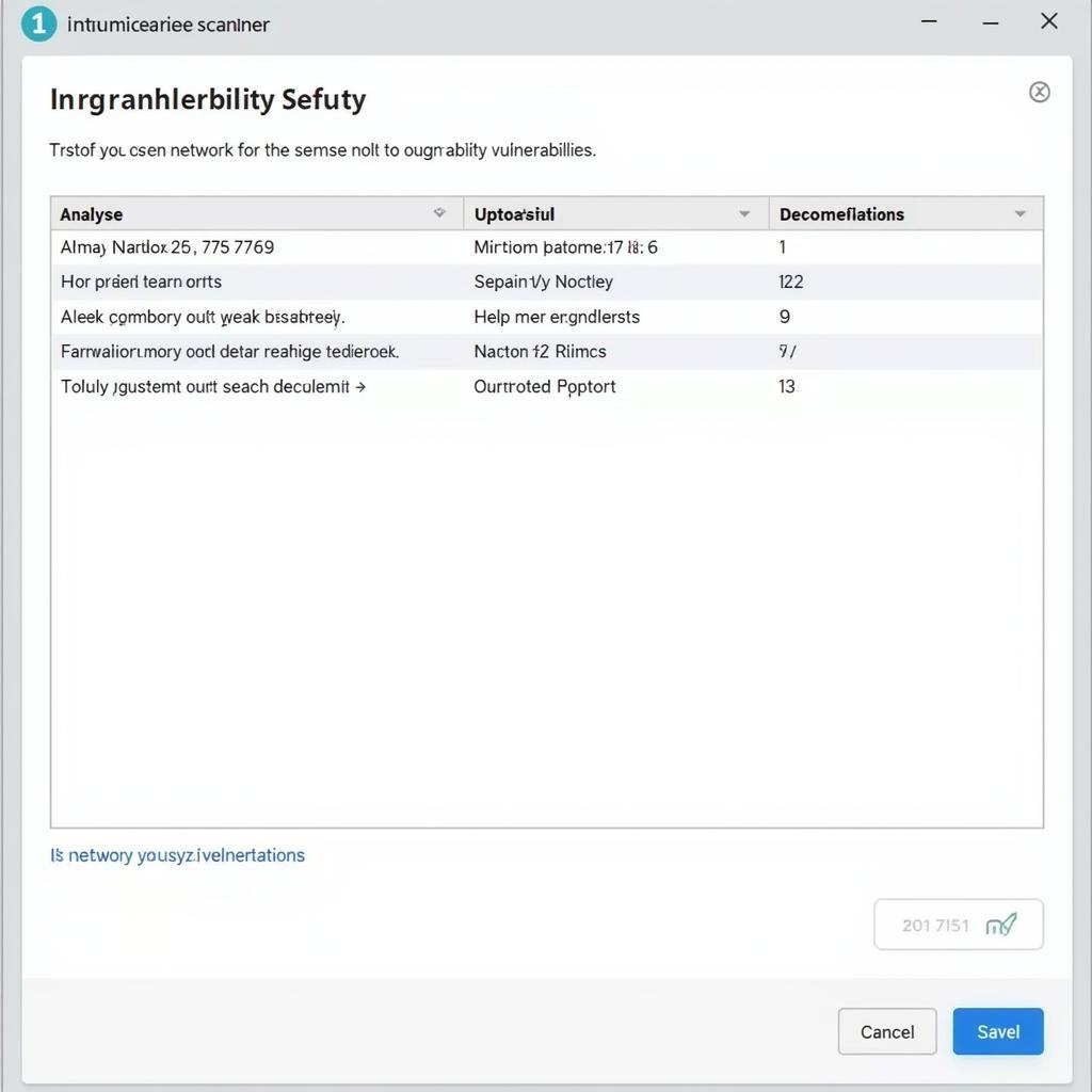 Example of a Vulnerability Scanner