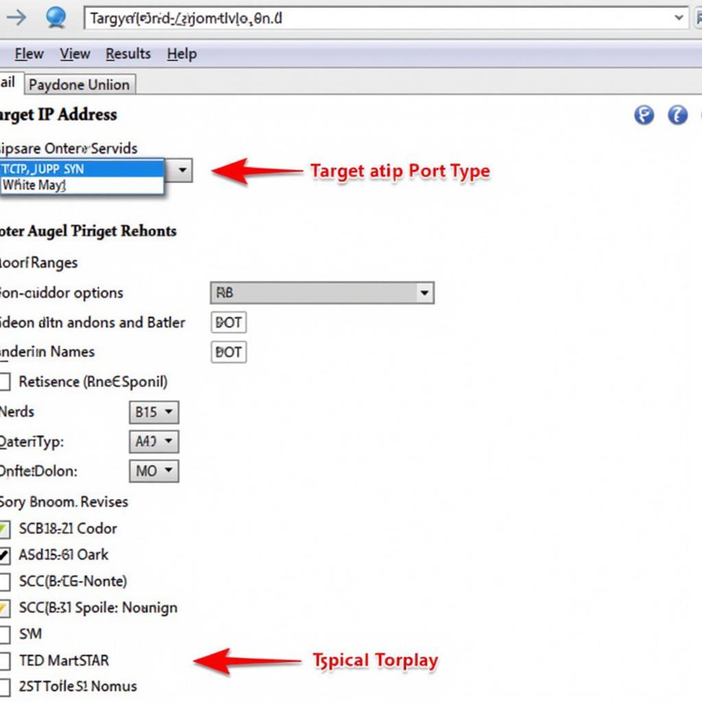 Windows Port Scan Tool Interface