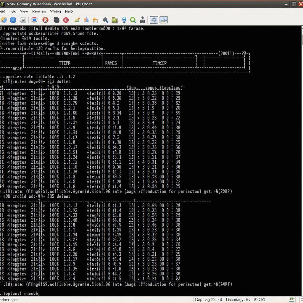 Wireshark analyzing network traffic