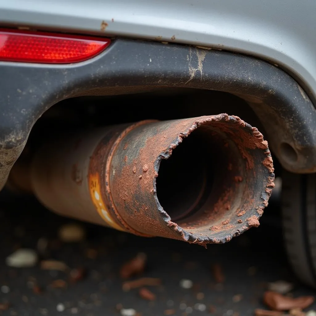 Worn-Out Exhaust System