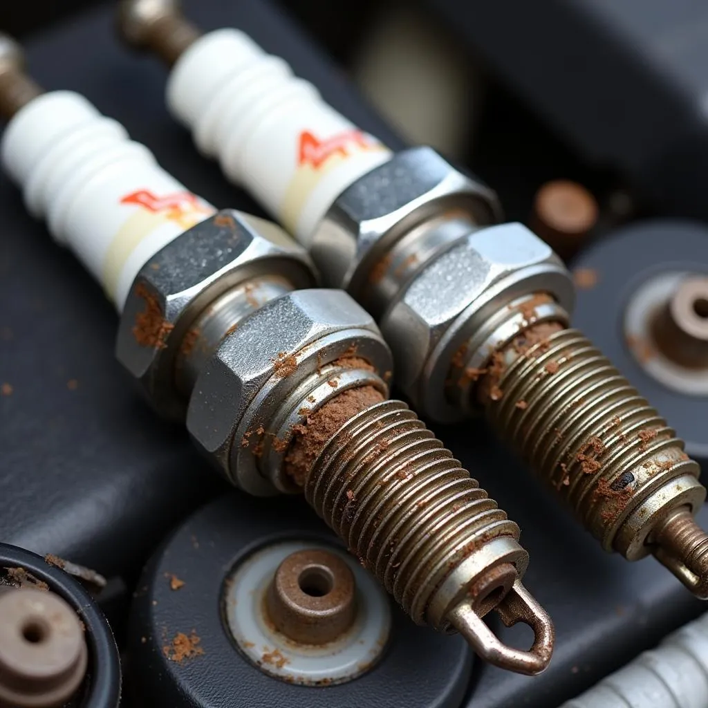 Worn Spark Plugs