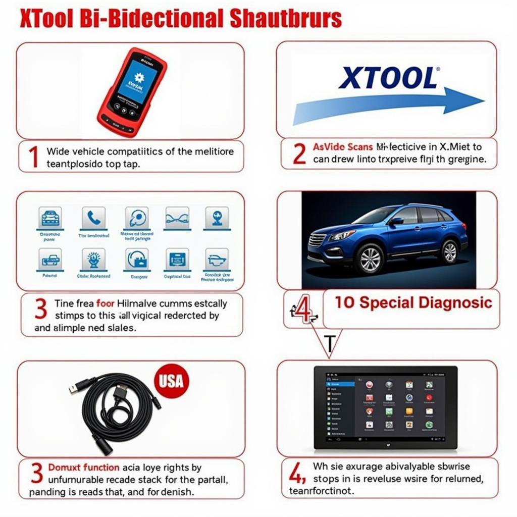 Xtool Bidirectional Scan Tool Key Features