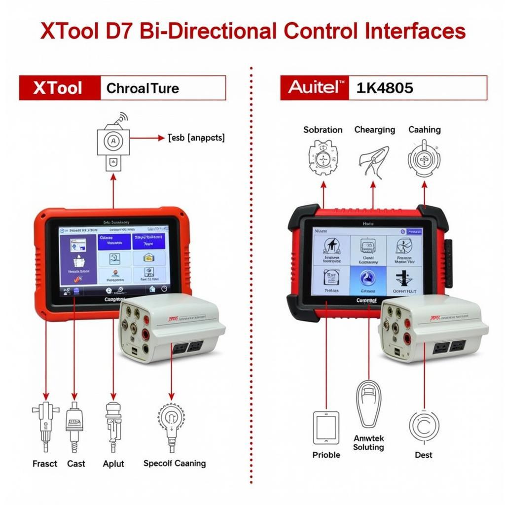 XTool D7 and Autel MK808 Bi-Directional Control Comparison