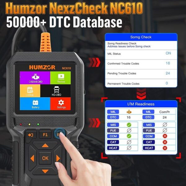 12V/24V Heavy Duty Truck Code Reader OBD2 Scanner J1939 Car Scanner for Scania - Image 4