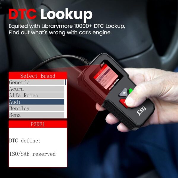 12v Automotive Car OBD2 Scanner OBD Code Reader Check Engine Fault Diagnostic - Image 6