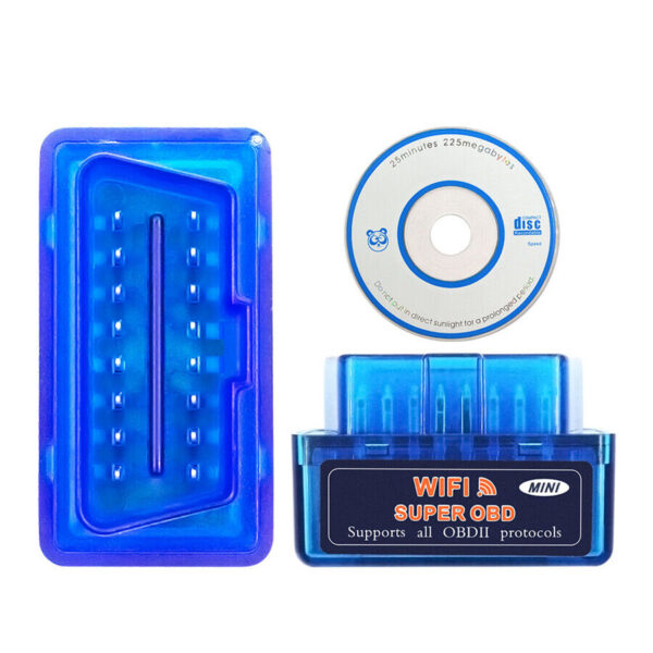 12V Wireless WIFI ELM327 V1.5 OBD2 Car Auto Scanner Tool Work For Android/iOS - Image 2