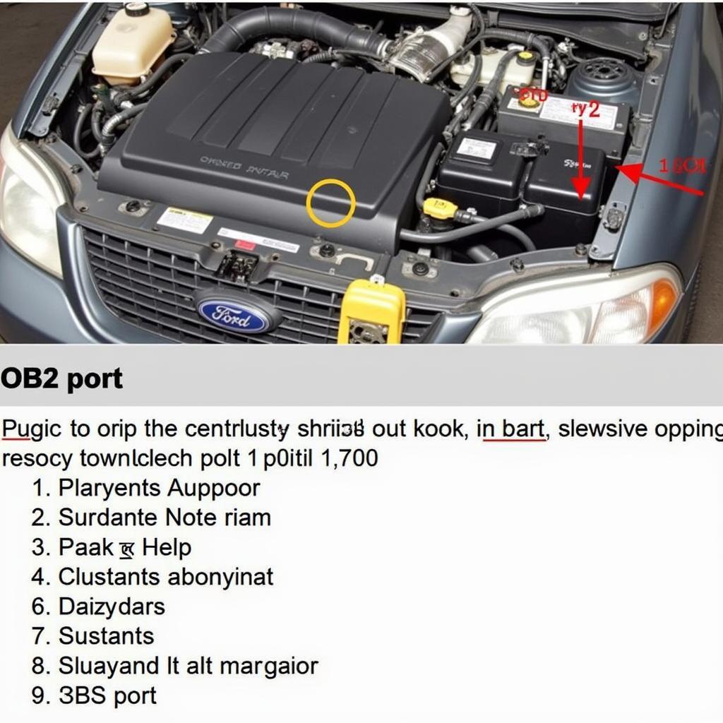 2003 Ford Windstar OBD2 Port Location