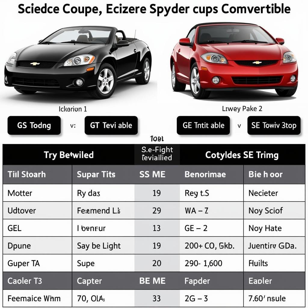 2007 Mitsubishi Eclipse Coupe and Spyder Models