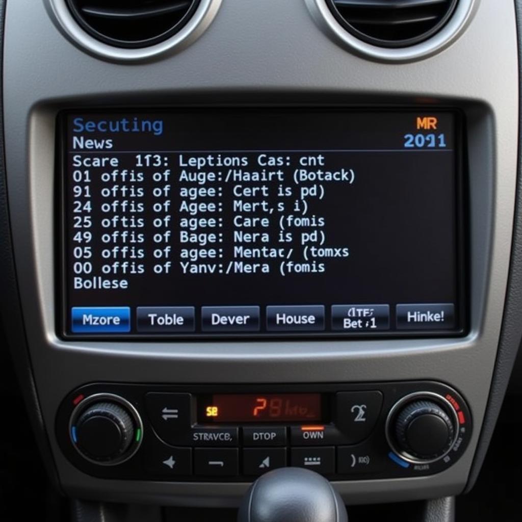 OBD-II codes displayed on the DIC of a 2007 Saturn Ion