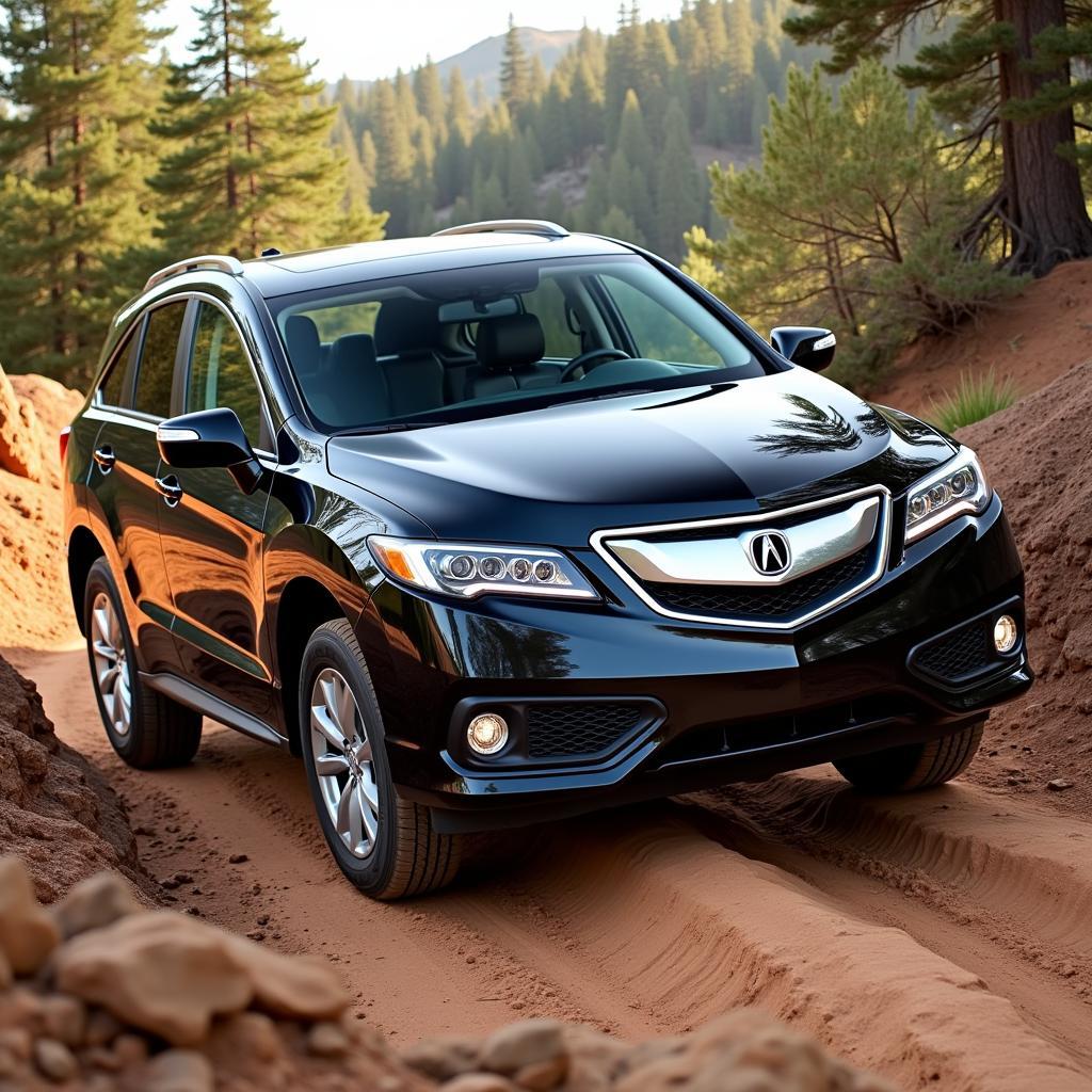 2014 Acura RDX Demonstrating Off-Road Capabilities