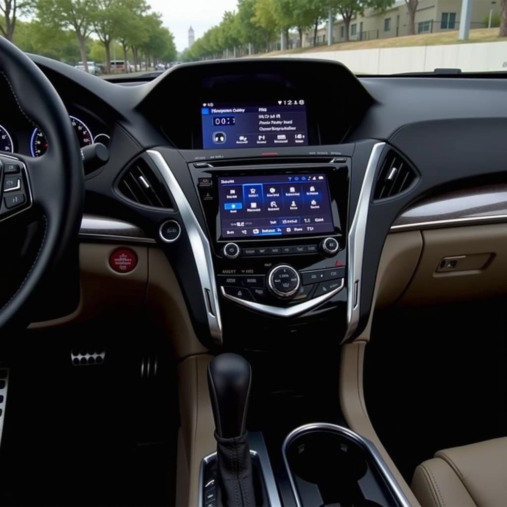 2014 Acura RLX Interior Dashboard and Technology Display