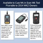 2014 MKZ scan tool programmer options for different needs: OBD2 scanner, code reader, professional diagnostic tool.