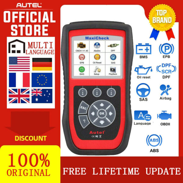 2023 Autel MaxiCheck Pro for ABS Brake Auto Bleeding OBD2 Scan Diagnostic Tool