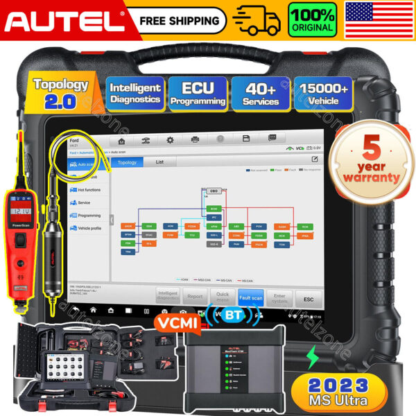 2023 Autel MaxiSys Ultra Auto Diagnostic Scanner 5in1 MaxiFlash VCMI Pr0gramming