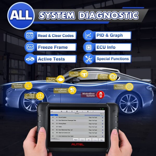 2023 Diagnostic Tool Autel MX808 Pro Maxicheck Car Auto OBD2 Scanner Code Reader - Image 4