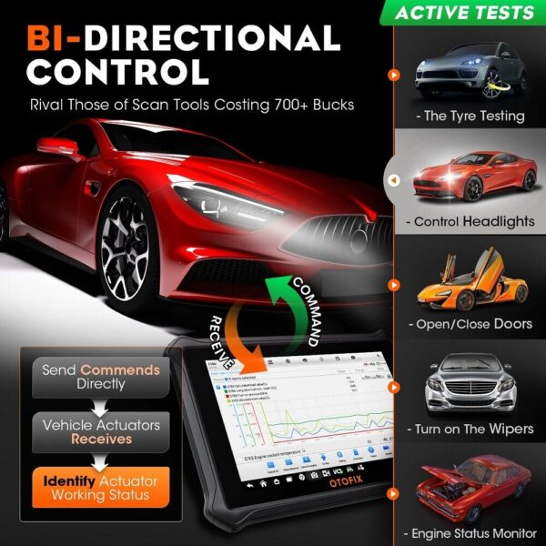 2023 OTOFIX D1 LITE as MK808S Auto Scanner All Systems Diagnostics Active Test - Image 4