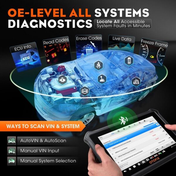 2023 OTOFIX D1 LITE as MK808S Auto Scanner All Systems Diagnostics Active Test - Image 5