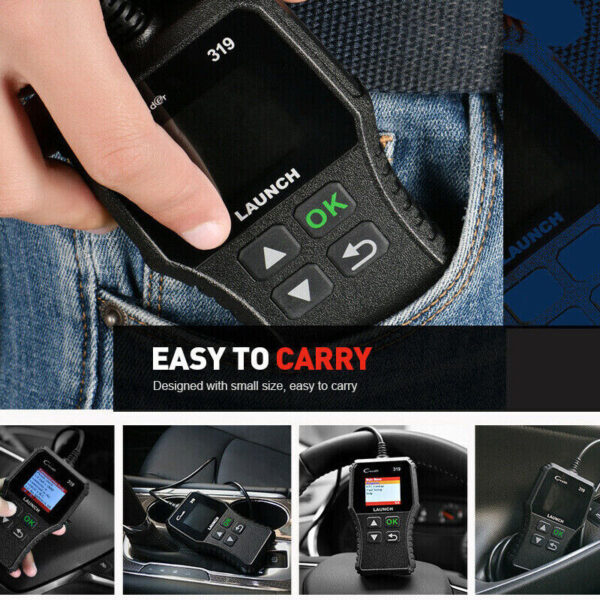 2023New! Launch CR319 OBD2 CAN Diagnostic Scanner Code Reader Emission Test Tool - Image 2