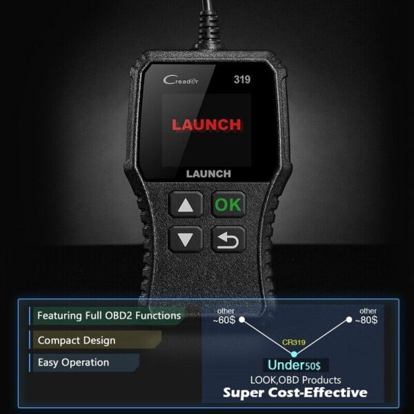 2023New! Launch CR319 OBD2 CAN Diagnostic Scanner Code Reader Emission Test Tool - Image 4