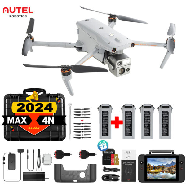 2024 Autel EVO Max 4N Thermal Drone Fly More Bundle Laser Rangefinder 42 Mins