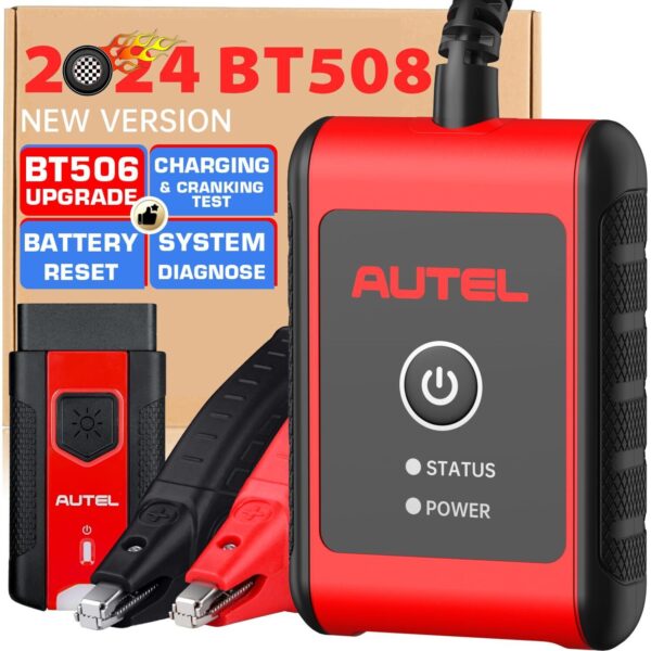 2024 Autel MaxiBAS BT508 Car Battery Tester 6V 12V Load Tester 100-2000 CCA