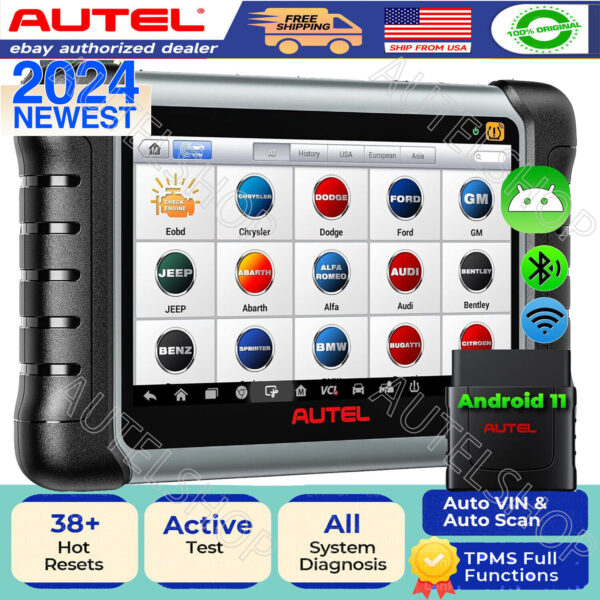 2024 Autel MaxiCheck MK808S-TS as MX808S-TS TPMS Pr0gramming Diagnostic Scanner