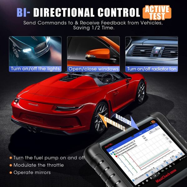 2024 Autel MaxiCheck MX808TS OBD2 Car TPMS Diagnostic Scanner Tool K~ey Coding - Image 5