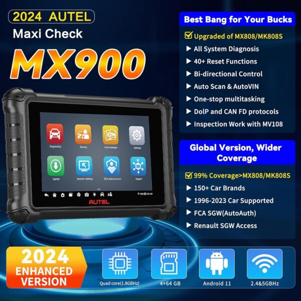 2024 Autel MaxiCheck MX900 UP MK808BT PRO Bidirectional Diagnostic Scanner Tool