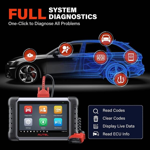 2024 Autel MaxiCOM MK808S Bidirectional Car Diagnostic Scanner Tool Coding - Image 6