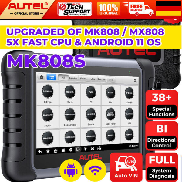 2024 Autel MaxiCOM MK808S PRO & MX808S Bidirectional Car Diagnostic Scanner Tool