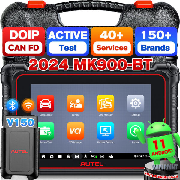 2024 Autel MaxiCOM MK900-BT Car Touchscreen Diagnostic AutoAuth Scanner ＞MK900