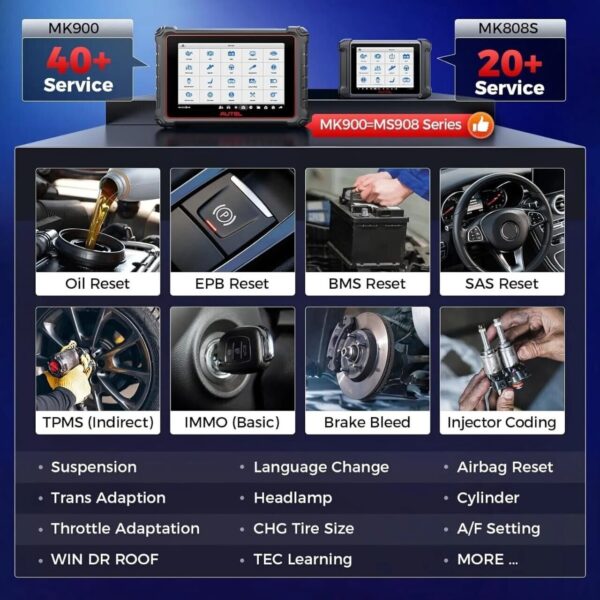 2024 Autel MaxiCOM MK900 Full System Bidirectional Car Diagnostic Scanner Tool - Image 5