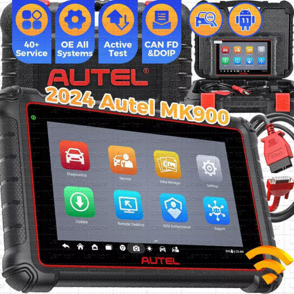 2024 Autel MaxiCOM MK900 Full System Bidirectional Car Diagnostic Scanner Tool