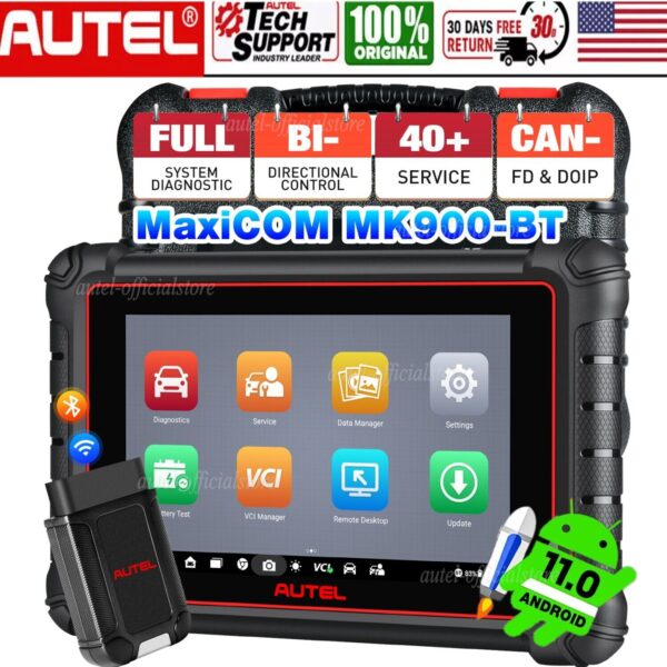 2024 Autel MaxiCOM MK900BT Bidirectional Diagnostic Scanner Up MK900/MK808BT PRO