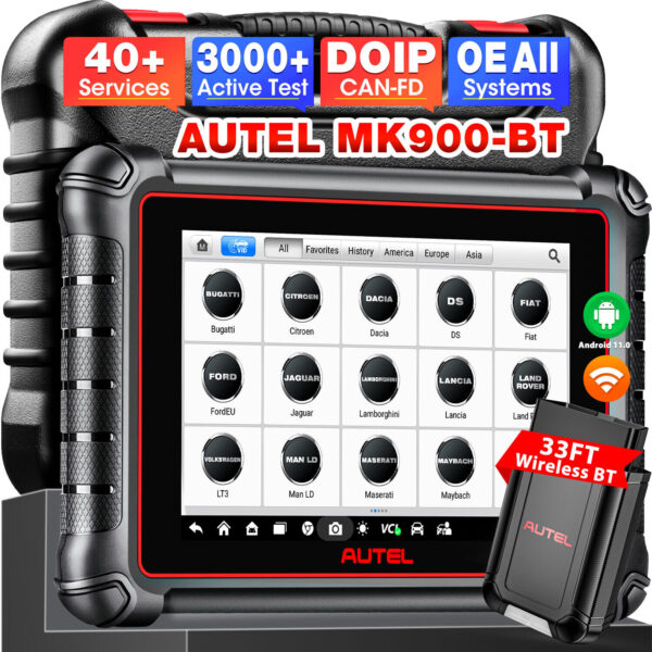 2024 Autel MaxiCOM MK900BT PRO Auto Diagnostic Scanner Tool Upgraded MK808BT PRO