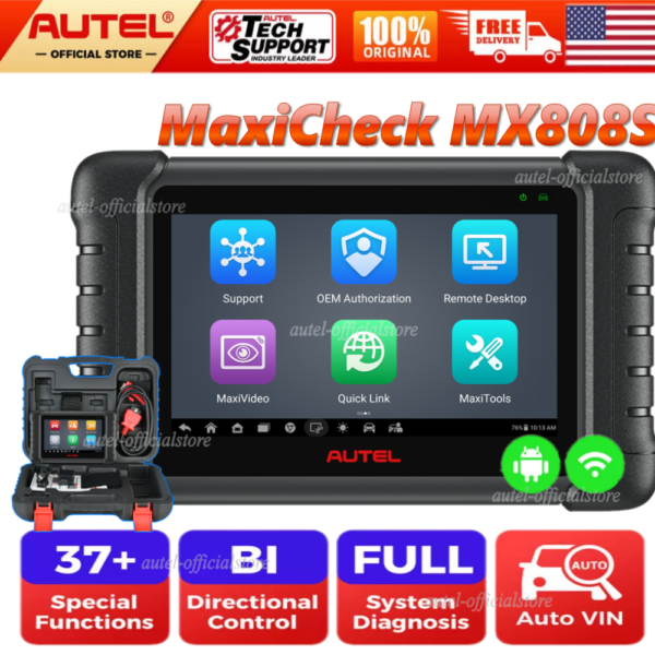 2024 Autel MaxiCom MX808S=MK808S Bidirectional full Diagnostic Scanner Tool FCA