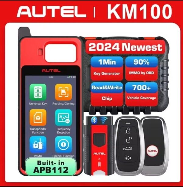 2024 Autel MaxiIM KM100 Key FOB PROGRAMMING Tool 60s Key Generation IMMObilizer