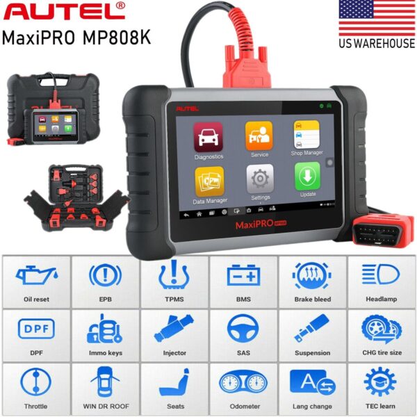 2024 AUTEL MaxiPRO MP808K All System OBD2 Car Diagnostic Scanner Tool