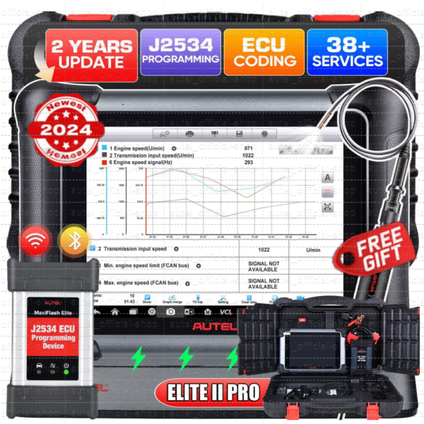 2024 Autel MaxiSys Elite II Pro ECU Programming Diagnostic Scanner Bidirectional