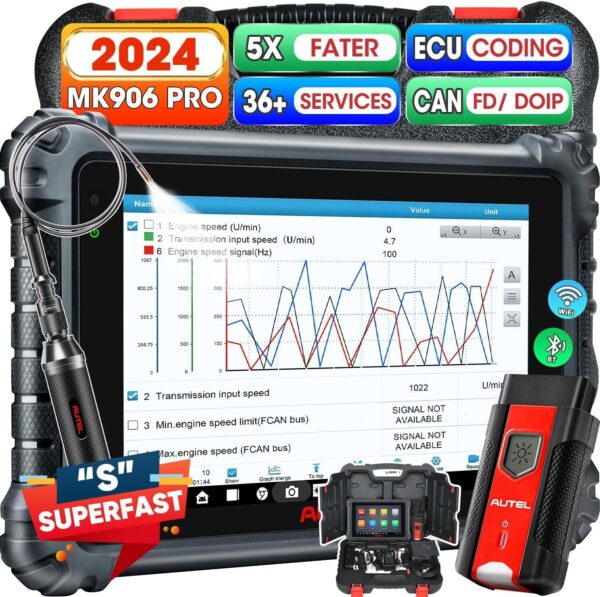 2024 Autel MaxiSys MK906 Pro ECU Coding Full System Diagnostic Scanner Tool - Image 2