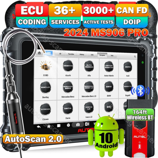 2024 Autel MaxiSYS MS906 Pro MK906 PRO Full System Diagnostic Scanner FCA Tool