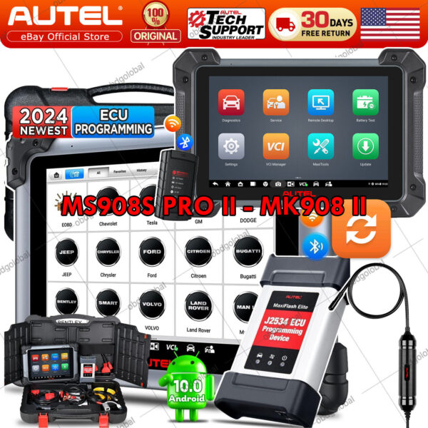 2024 Autel MaxiSYS MS908S PRO II Or MS908S PRO Top J2534 programming Coding Tool