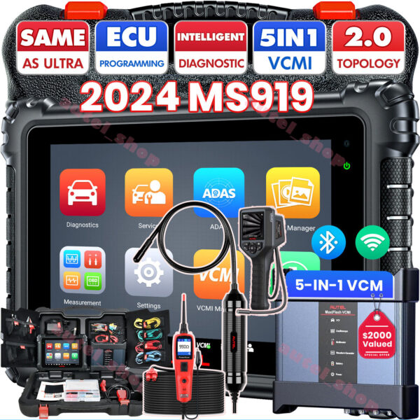 2024 Autel MaxiSys MS919 as Ultra VCMI Auto Diagnostic Tool Scanner Pr0gramming