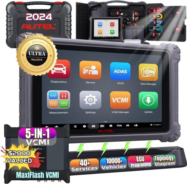 2024 Autel MaxiSys Ultra MSULTRA Auto Diagnostic Scanner 5in1 VCMI Pr0gramming