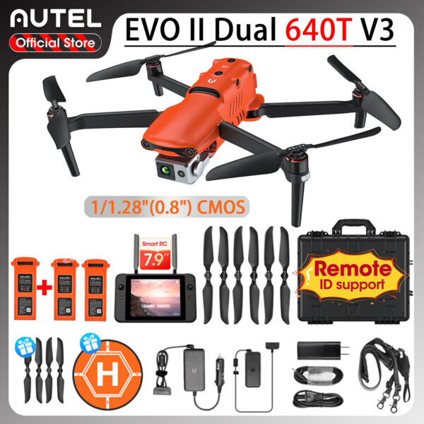 2024 Autel Robotics Evo 2 Dual 640t V3 Thermal Camera Rugged Bundle Thermal 8k