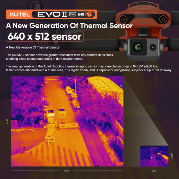 2024 Autel Robotics Evo 2 Dual 640t V3 Thermal Camera Rugged Bundle Thermal 8k - Image 2