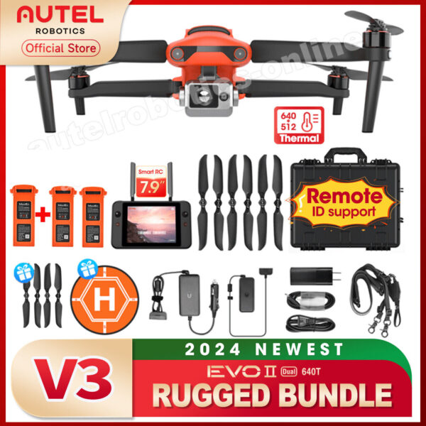 2024 Autel Robotics EVO II Dual 640t V3 Thermal Drone Rugged Bundle Thermal